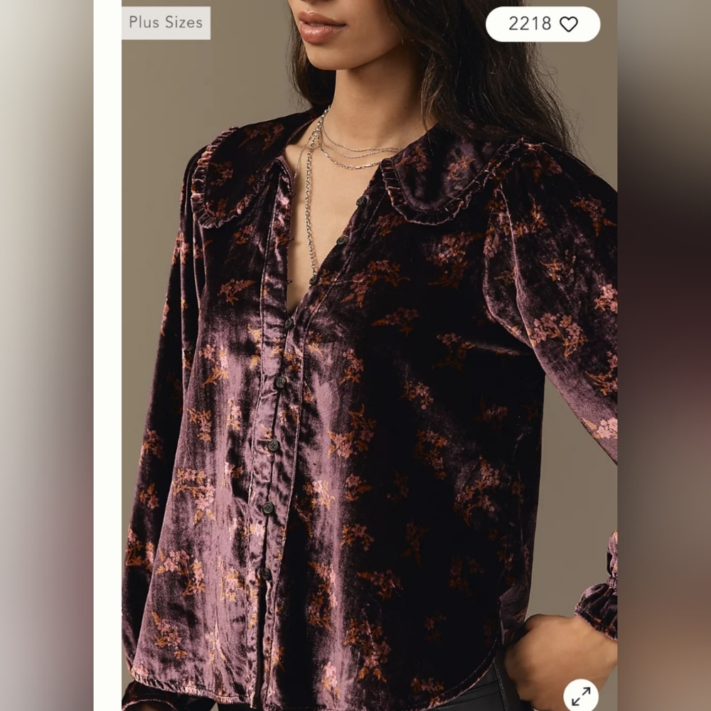Anthropologie Pilcro, Keira Long Sleeve Blouse, Size Small, NWT